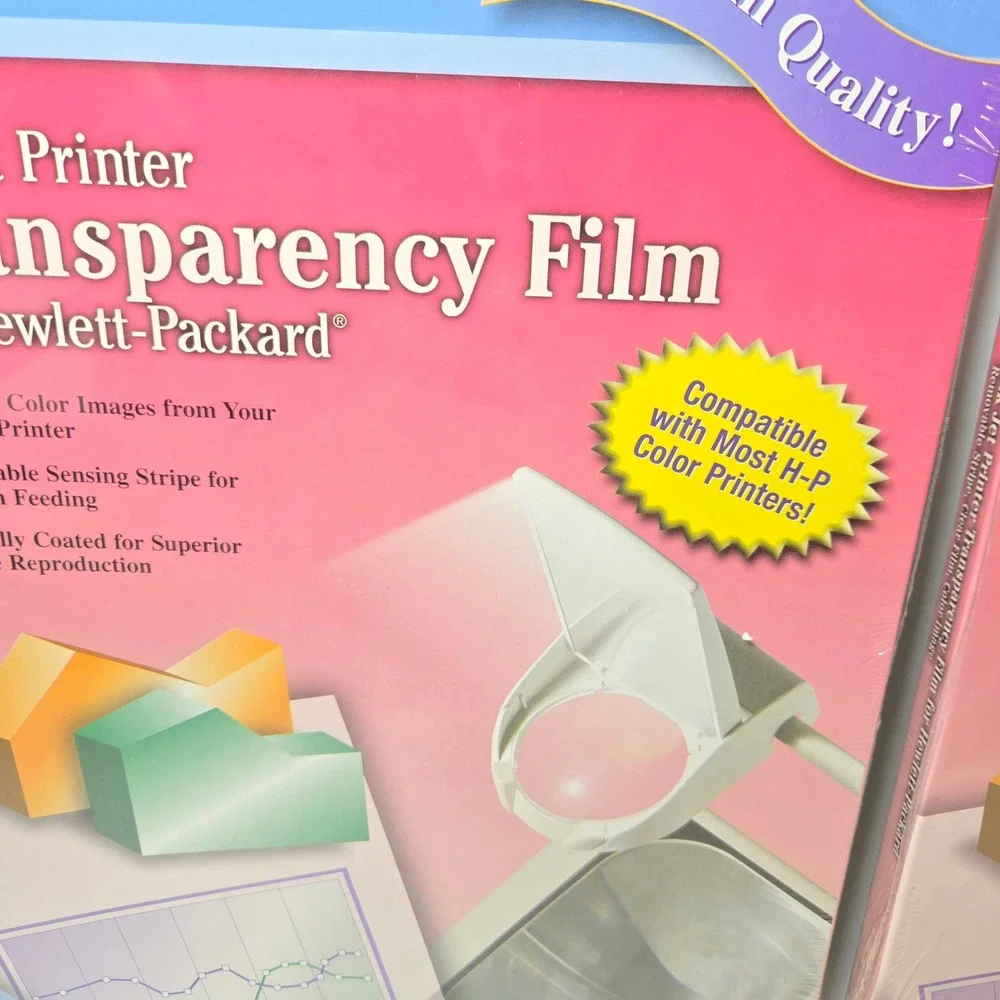 Apollo Ink Jet Printer Transparency Film for HP CG7031S 2 Packs 100 Sheets Total